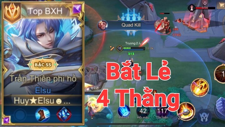 Siêu Phẩm Elsu Chiến Binh Bóng Tối Cân 4 Thằng Lụm Quadkill Mõm Nhôm Hốc 19 kill