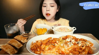 Món kết hợp, kim chi, pizza sủi cảo 2 #amthuc