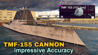 Modern Warships: USS ZUMWALT with TMF-155 Cannon. impressive Accuracy