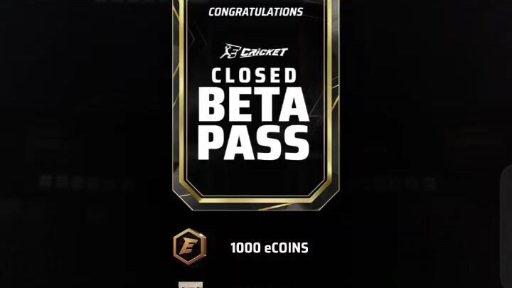 ecricket early access pass rolled out. Lets play now.