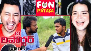 "THE REPORTER" PRANK in Telugu (English Subtitles) | Hyderabad | FunPataka | Reaction Jaby & Achara