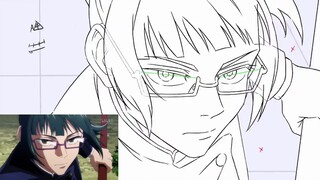 Lukisan asli "Jujutsu Kaisen" Bab 16: Zenyuan Maki VS Miwa Kasumi