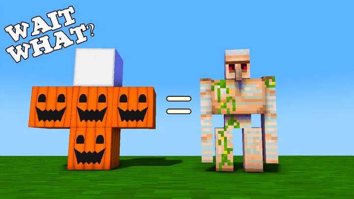 WAIT WHAT!? How to make IRON GOLEM : Minecraft Logic