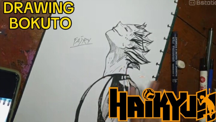 DRAWING KOTARO BOKUTO[HAIKYUU] - Fajryxoc