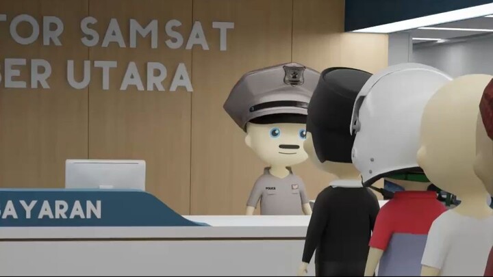 Bayar Pajak Pake Sendal Dan Celana Pendek