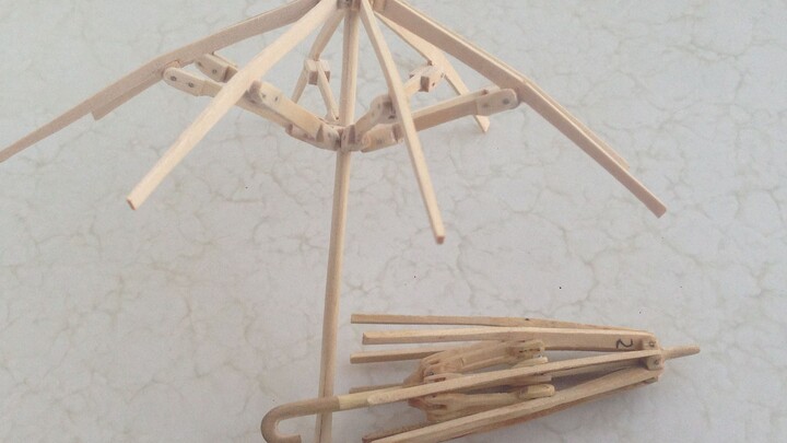 Detailed production tutorial of pure wooden umbrella skeleton