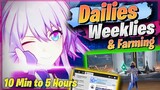 Dailies, Weeklies, & Farming - 5 min to 5 HOURS! Tips and Tricks [ Honkai Star Rail ]