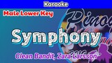 Symphony by Clean Bandit and Zara Larsson (Karaoke : Male Lower Key)