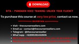 Rita - Mandarin Voice Training Unlock Your Fluency