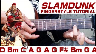 Fingerstyle Tutorial | SLAMDUNK | Kimi Ga Suki Da To Sakebitai | BAAD| Easy Chords | Step by Step