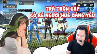 PUBG Mobile - Trà trộn gặp em gái người Huế 2001 siêu Cute, Bộ Bim liền đòi bảo vệ và cái kết