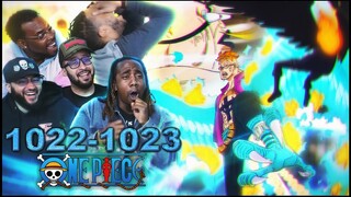 MARCO VS QUEEN & KING! One Piece Eps 1022/1023 Reaction