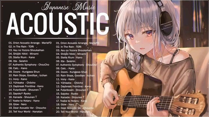 Best Acoustic Japanese Songs. Relaxing Japanese Acoustic Music