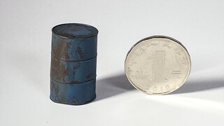 [Make a model in 1 minute] Make an old asphalt barrel