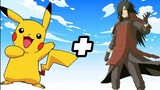 What If Pikachu + Madara = 🥵🔥 || Pokemon + Naruto fusion =🔥😱 #pokemon #naruto #viral #edit