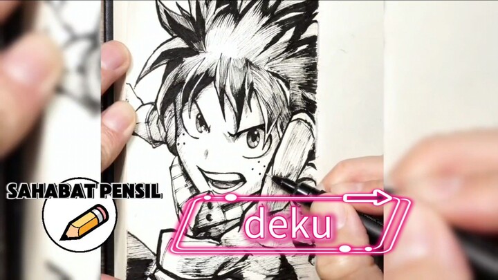 drawing deku boku no hero