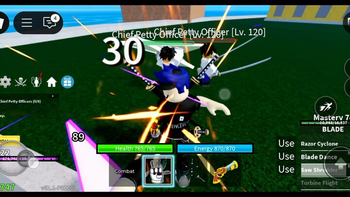 Blox fruit again I am lv. 123