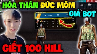 FREE FIRE | Hóa Thân Thành Đức Mõm "Giả BOT" Giết 100 Kill  Trong Vòng 10 Phút, Ra Đạn Là Full Đỏ!!!