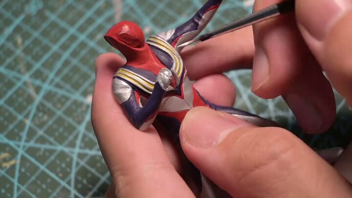 Super small 9cm! Paint Ultraman Tiga