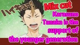 [Haikyuu!!]  Mix Cut |  Karasuno Tanaka is the support of the younger generation