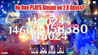 No One PLAYS Xinyan on 2.8 Abyss? - Xinyan Oneshot Combo 2.8 Floor 12-3 Showcase