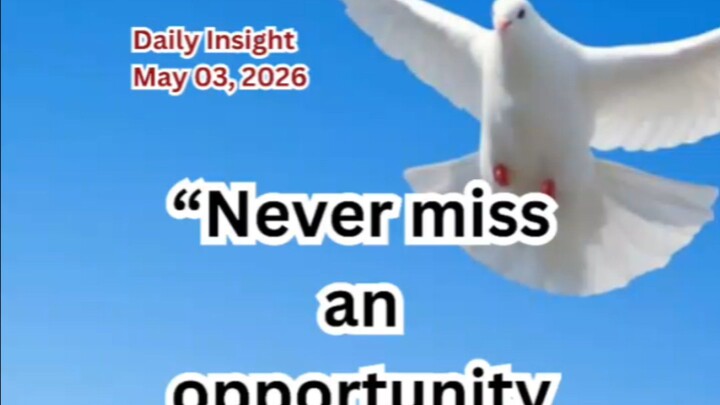 Daily Insight May 03, 2026 #faith #saint #insight