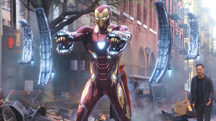 Marvel [4K] Ultra HD 60 frames, Iron Man's most powerful armor, tapping his chest to start, very han