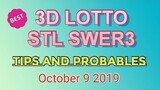 SWERTRES HEARING / 3D LOTTO / STL SWER3 | OCTOBER 9 2019