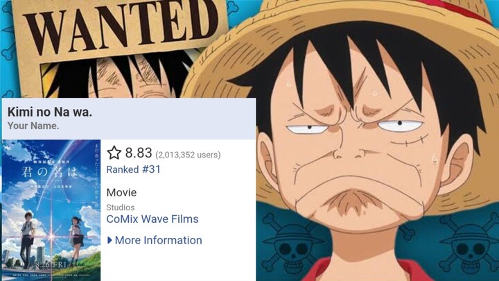 One Piece Kalah ???🙀 dari anime ini