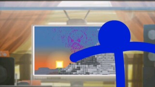 Cerita Pendek Seri Penggemar Stickman - Saat Deep Blue Datang ke Tempat Orange King Menonton AVM