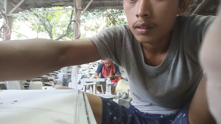 proses pengerjaan batu alam