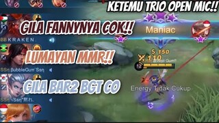 KETEMU TRIO OPEN MIC, FANNY GW AUTO MENGGILA KEJAR MUSUH SAMPAI DALAM BASE!!