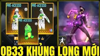 Free Fire - Bất Ngờ OB33 Xuất Hiện Gói Đồ Khủng Long Mới Cực Đẹp, Hành Đồng Và Đồ Sự Kiện Mới BTS