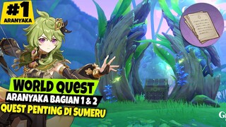 "1" World Quest ARANYAKA Bag.1 & 2 (SUMERU) Genshin Impact v3.0