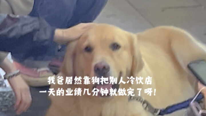 My dad actually blew away another drink shop’s entire day’s sales in just a few minutes—using a dog!