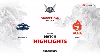 Rebellion vs Aura HIGHLIGHTS MPL ID S13 | RBL vs AURA ESPORTSTV