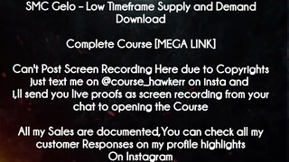 SMC Gelo  course  - Low Timeframe Supply and Demand Download