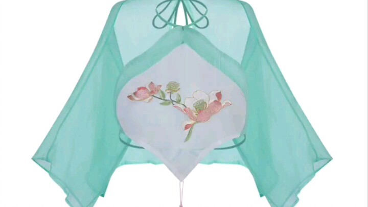 Embroidered bib-style pajamas