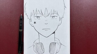 How to draw a boy wearing headphones 🎧 | step-by-step | Easy to draw