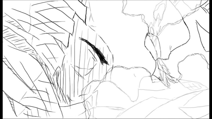 Hand-painted 304 frames to restore the famous scene of [Demon Slayer] - Breath of Thunder - Shape of