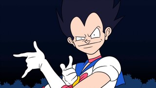 Setelah upaya tak henti-hentinya, Vegeta akhirnya mengalahkan Goku