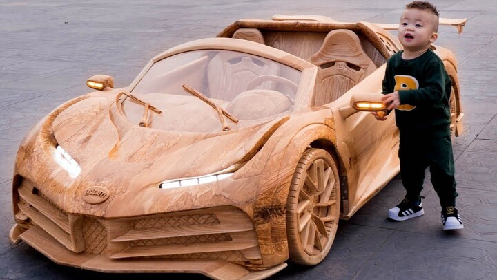 Many friends are curious how many sports cars my son owns. I also made this Bugatti CR7.