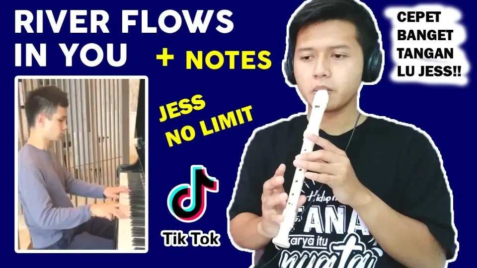 NGULIK NOT ANGKA RIVER FLOWS IN YOU - Jess No Limit TikTok | Recorder Cover - Bstation