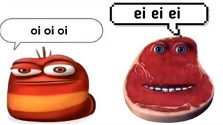 oi oi oi red larva VS ei ei ei