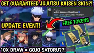 NEW UPDATE! GUARANTEED JKK SKIN IN 10X DRAW?! | MLBB X JUJUTSU KAISEN COLLAB EVENT!!