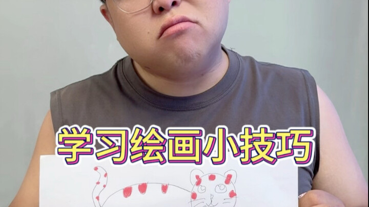 Four simple and cute little cat doodles using just four 5s. #DoodleArt #LittleCatDoodle