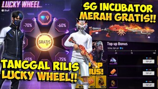 TANGGAL RILIS LUCKY WHEEL SERVER INDO !! Sg Incubator Merah Gratis & Bonus Top Up Selanjutnya