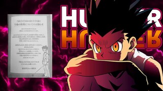 Les NEWS INQUIÉTANTES de TOGASHI pour Hunter X Hunter !