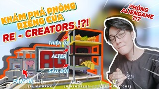 KHÁM PHÁ PHÒNG RIÊNG CỦA CÁC THÀNH VIÊN RE-CREATORS TRONG MINI WORLD !?!