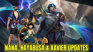 Nana New Skin, Xavier New Hero, Hayabusa Remake Skin Update | January 2022 | MLBB